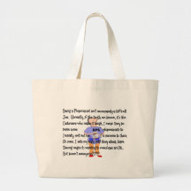 Pharmacist Gifts "Brink of Insanity" Story Art Bag