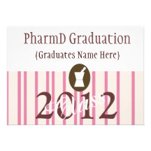 Pharmacist Graduation Invitations