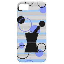 Pharmacist iPhone Cases Retro Style Blue iPhone 5 Case