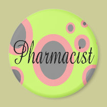 Pharmacist Magnet Retro Design magnets