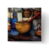 Pharmacist - Mortar and Pestle Button