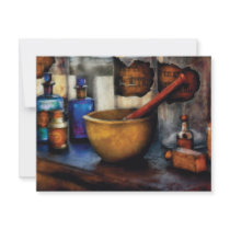 Pharmacist - Mortar and Pestle Custom Announcement