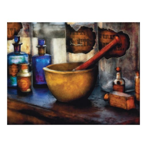 Pharmacist - Mortar and Pestle Letterhead Design