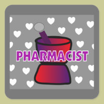 Pharmacist Pestle and Mortar Stickers stickers