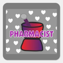 Pharmacist Pestle and Mortar Stickers