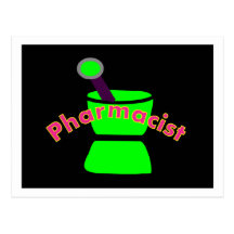 "Pharmacist"  Pestle & Mortar Design Gifts Postcard