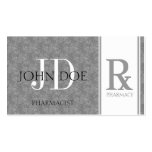 Pharmacist/Prescription Pharmacy Blue Grey Marble Business Card