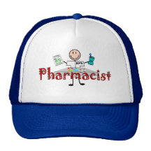 Pharmacist Stick Person--Gifts Mesh Hats
