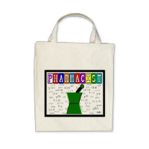 Pharmacist Tote With Rx Abbreviations Canvas Bags
