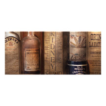 Pharmacy - Cures for the Bowels Rack Cards