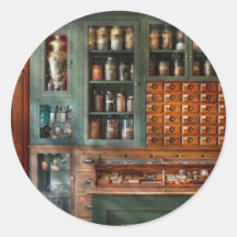Pharmacy - Medicine - Pharmaceutical remedies Round Stickers