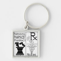 Pharmacy Pharmacist LOGO Key Chains