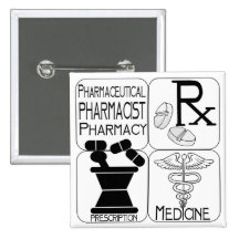 Pharmacy Pharmacist LOGO Pins