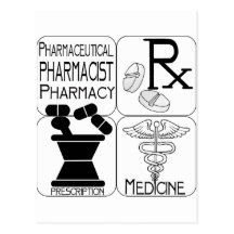 Pharmacy Pharmacist LOGO Postcard