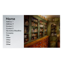 Pharmacy - Room - The dispensary Business Card Template