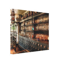 Pharmacy - So many drawers and bottles Canvas Print