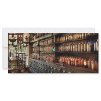 Pharmacy - So many drawers and bottles Customized Rack Card