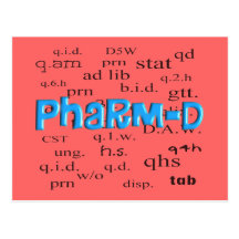 Pharmacy Student Pharm-D Gifts Postcard