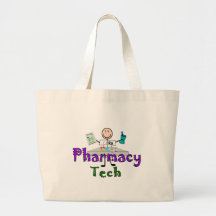 Pharmacy Tech Stick People Design Gifts Bags