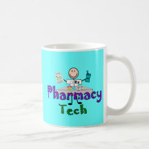 Pharmacy Tech Stick People Design Gifts Mugs
