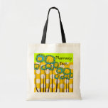 Pharmacy  Tech Tote Whimsical Flowers Canvas Bag