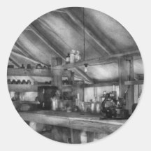 Pharmacy - WWII - Station hospital lab Round Stickers