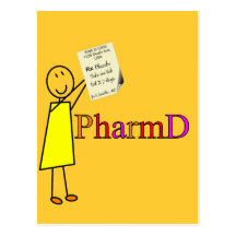 PharmD Pharmacy Student Gifts Postcards
