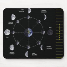 Phase Mousepad de lune Tapis De Souris