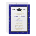 PhD Doctoral Announcement -- Blue Confetti