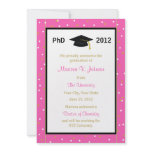 PhD Doctoral Announcement -- Pink Confetti