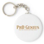 PhD Genius Gifts Key Chain