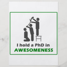 PhD in Awesomeness Flyers
