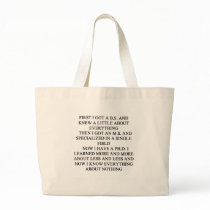 PHD joke Tote Bag