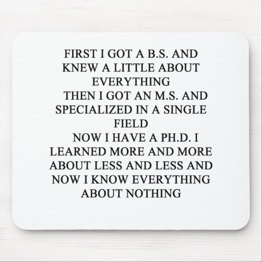 PHD joke Mousepads
