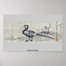 Pheasant Ukiyoe Poster