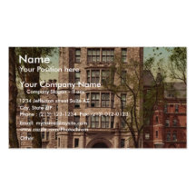 Phelps Hall and gateway, Yale College rare Photoch Business Cards