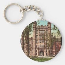 Phelps Hall and gateway, Yale College rare Photoch Keychains