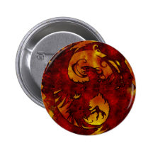 Pheonix Rising Fantasy 2 Pinback Button