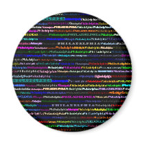 Philadelphia Black Background Magnet