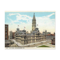 Philadelphia City Hall Old Postcard