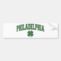 Philadelphia (Irish Shamrock) Bumper Stickers