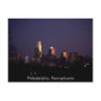 Philadelphia, Pennsylvania nighttime skyline Postcards