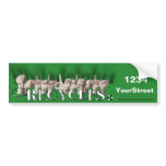 Philadelphia Recycles (fingerspelled) bumper stickers