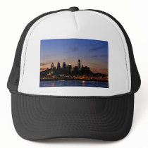 Philadelphia Skyline at Twilight Trucker Hats
