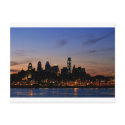 Philadelphia Skyline at Twilight Postcard
