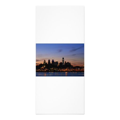 Philadelphia Skyline at Twilight Full Color Rack Card