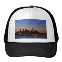 Philadelphia Skyline at Twilight Trucker Hats