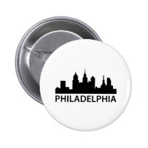 Philadelphia Skyline Buttons