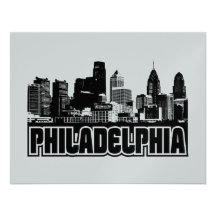 Philadelphia Skyline Personalized Invitations