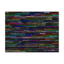 Philadelphia Text Design I Postcard